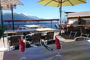 Chez Clarisse Restaurant, Arc 1800 restaurant terrasse