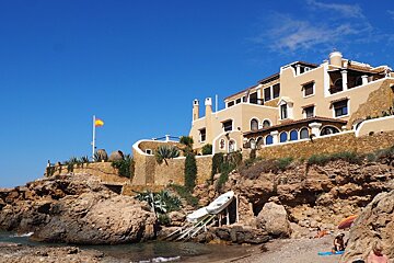 a large villa at cala xarraca