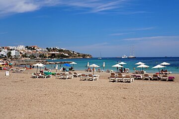 Figueretes beach near ibiza town