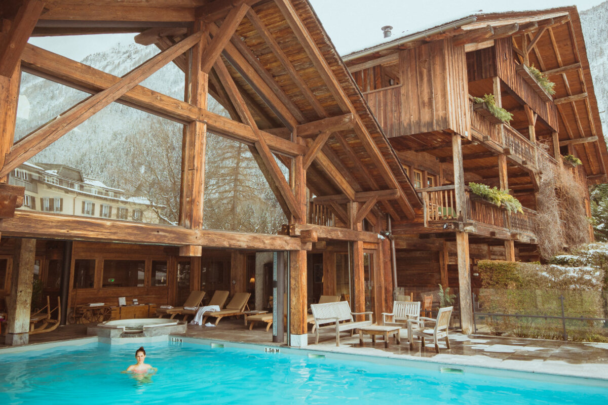 Le Bachal Spa, Chamonix pool