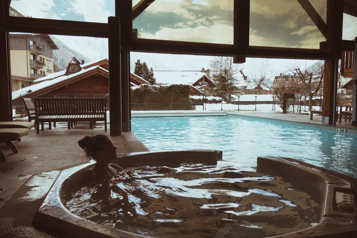 Le Bachal Spa, Chamonix pool