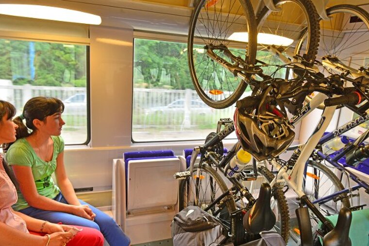 Taking your bike on a train
