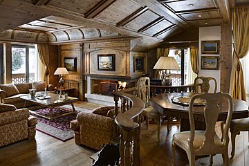 D'Exception 6th Floor Apartment, Courchevel 1850 living-room