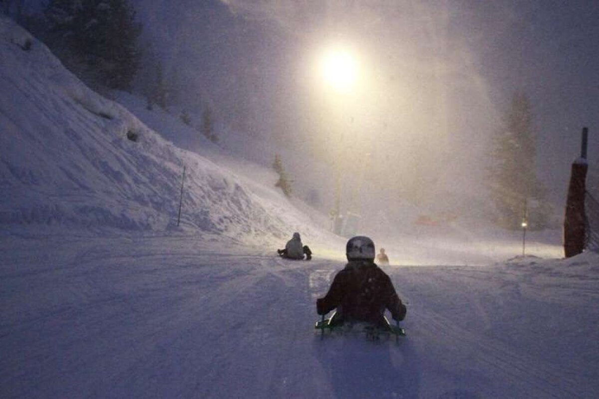 Night Luge, Courchevel Moriond 1650