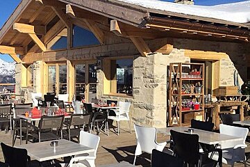 Chalet Grillette, Les Arcs 1800 restaurant terrasse
