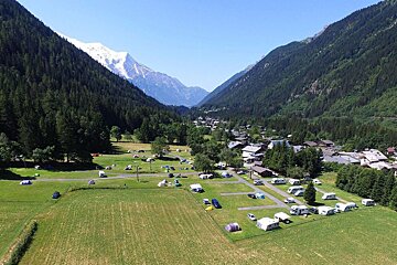 Campsite for tents and motorhomes in Chamonix