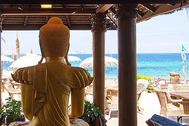 Golden Buddha, San Antonio restaurant terrasse