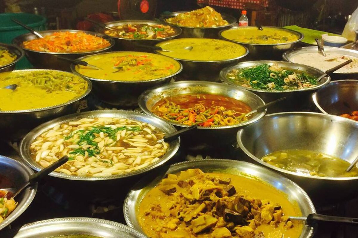 An amazing selection of curries