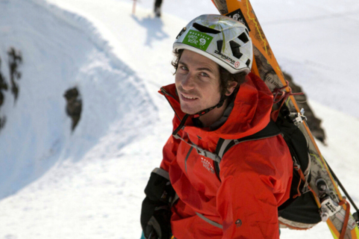 a mountaineer in chamonix