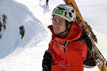 a mountaineer in chamonix