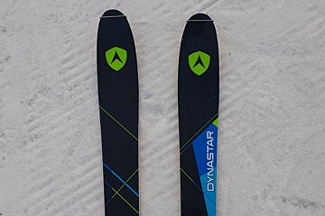 a pair of touring skis