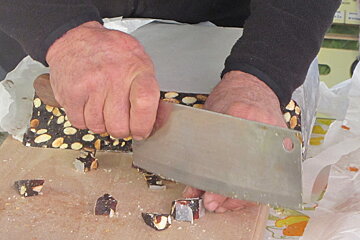 nougat at a market in provence