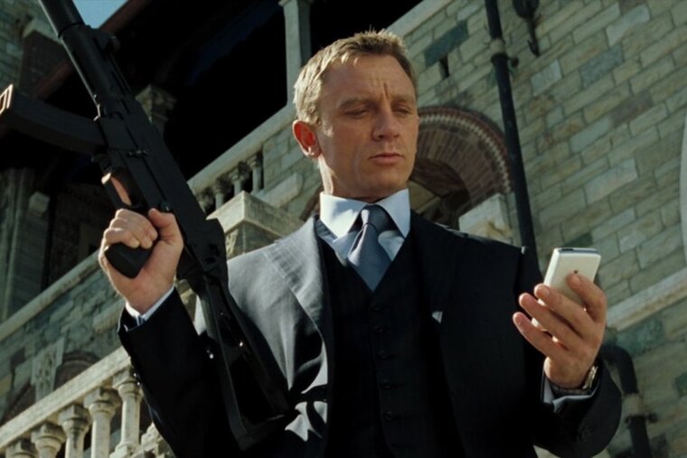 Danial Craig as james bond in casino royale