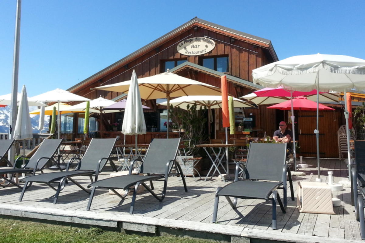 La Plage des Neiges Restaurant, Alpe d'Huez exterior