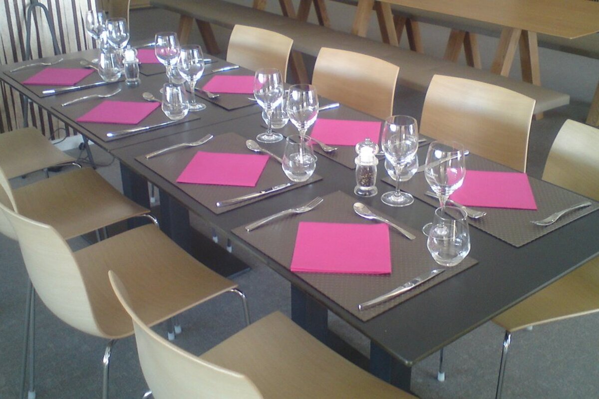 tables set for lunch
