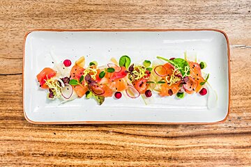 Aiyanna Beach Club, Cala Nova style of cuisine