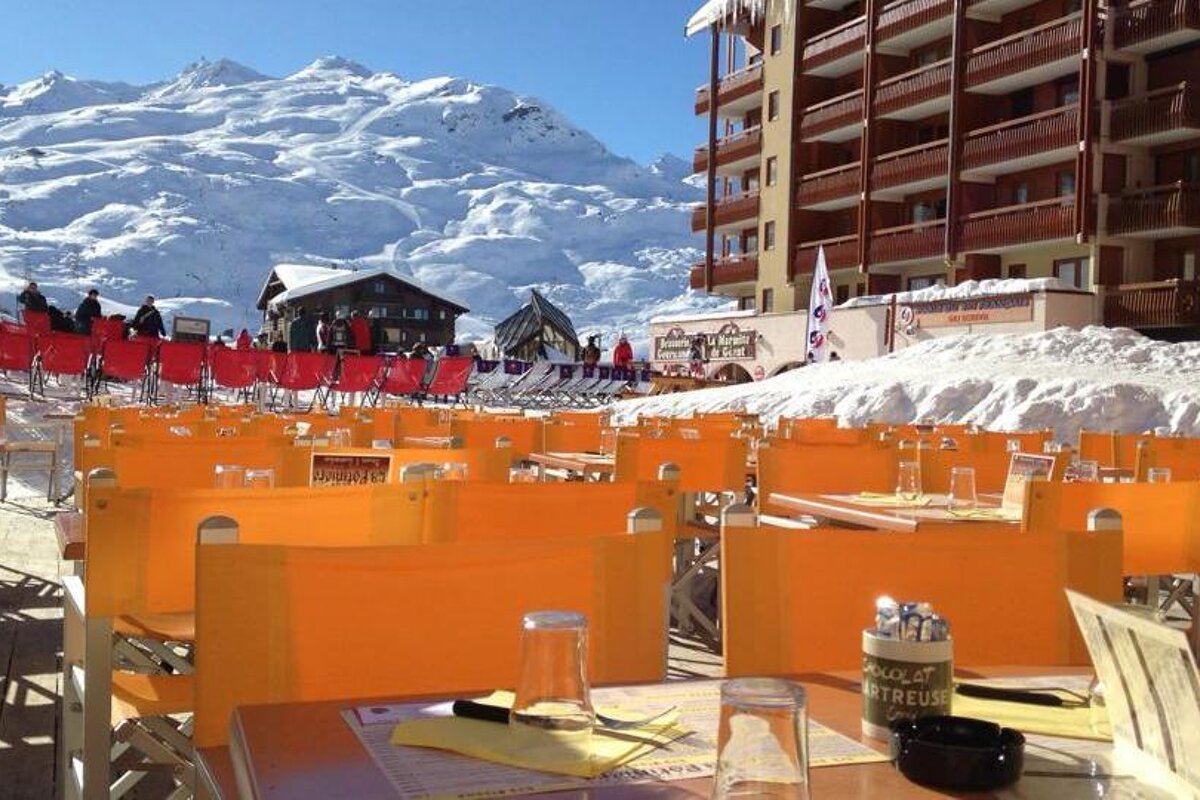 La Potinière Restaurant, Les Menuires restaurant terrasse
