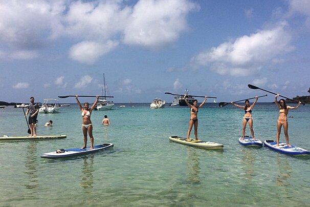 Posidonia Activa Ibiza, Playa d'en Bossa flyboarder