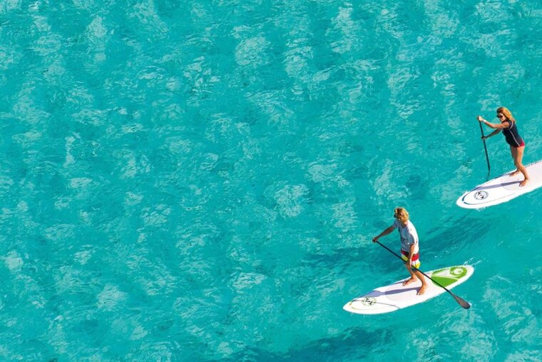 Posidonia Activa Ibiza, Playa d'en Bossa flyboarder