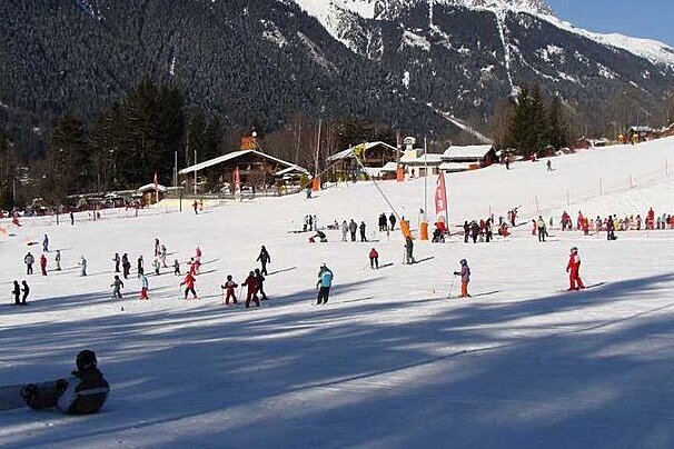 a beginner ski area grands montets