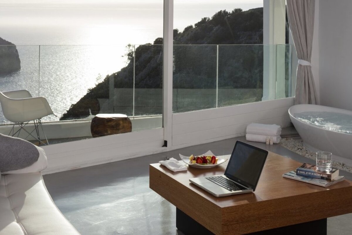 a picture of a hotel suite at Hacienda Na Xamena Hotel, San Miguel