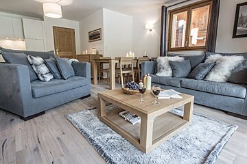 K2 Residence - 12 Apartment, Les Gets living-room