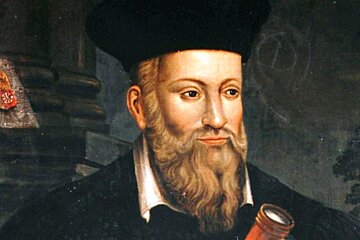 a painting of a French prophesior