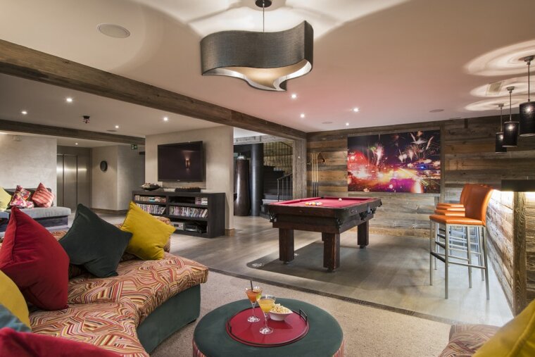 The Lodge Hotel, Verbier lounge