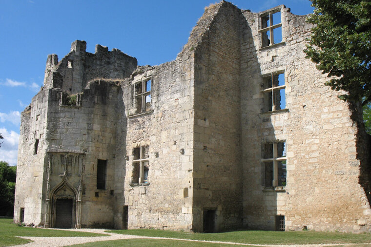 the outer walls of a roman castle in Perigueux