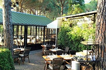 La Pomme de Pin Restaurant, Ramatuelle garden