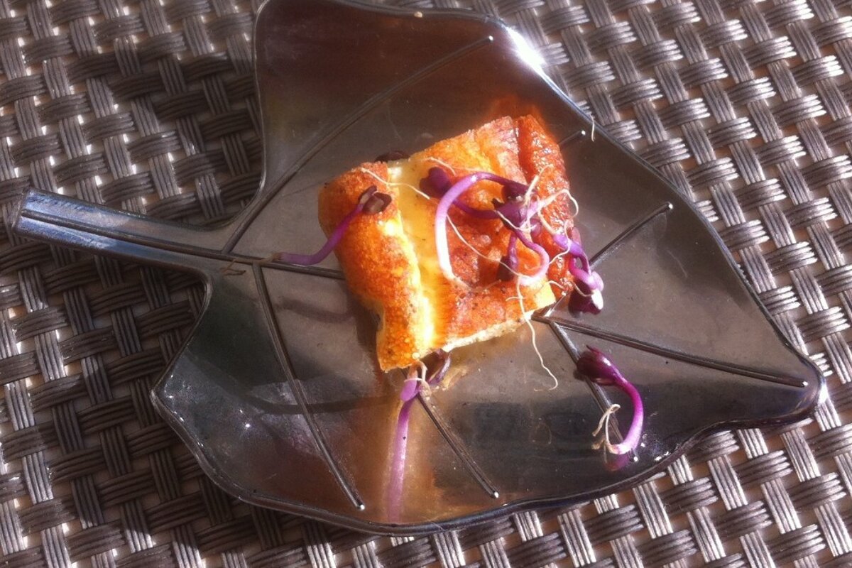 amuse bouche at a restaurant in mallorca