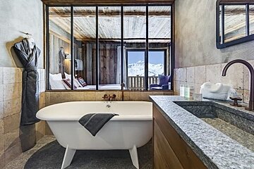Refuge de Solaise - Penthouse Apartment, Val d'Isere bathroom