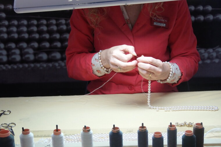 Majorica Pearls Factory Shop, Manacor shop interior