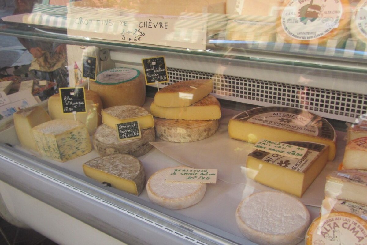 cheese selection in provence