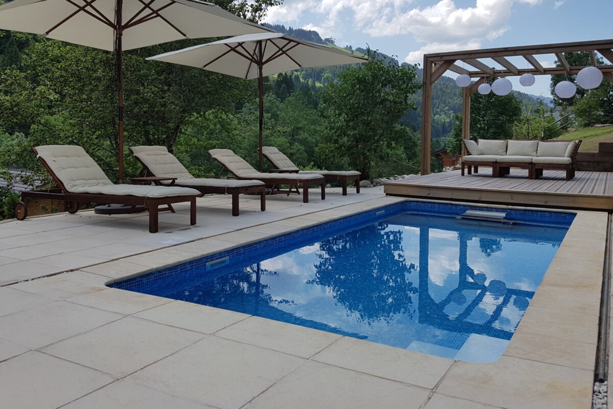 a small outdoor pool