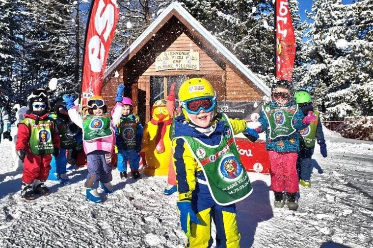 About ski & snowboard lessons in La Plagne kids lessons