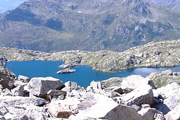 Chamonix hiking route from Brevent Planpraz to Lac Cornu