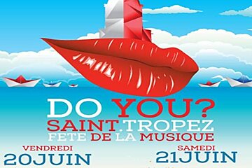poster for the fete de la musique event in saint tropez