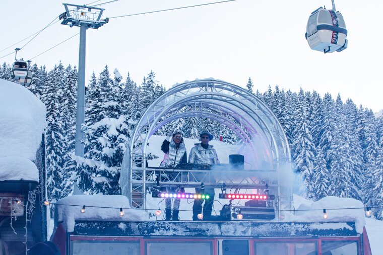 DJs at the Silver Party in Courchevel 1850
