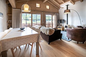 The Penthouse Apartment, Morzine living-room