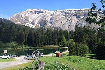 a small lake not far from morzine