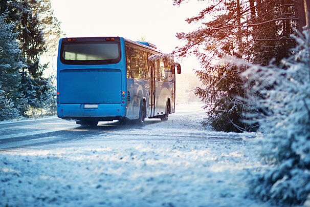 Altibus Airport Transfers in the snow