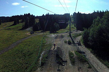 a mountain bike skills area in Les Gets