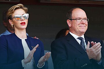 the royals of monaco attend the rolex masters