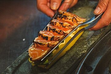 Salmon tapas at Ombu