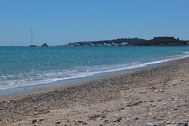 beach at Fort Carre Antibes
