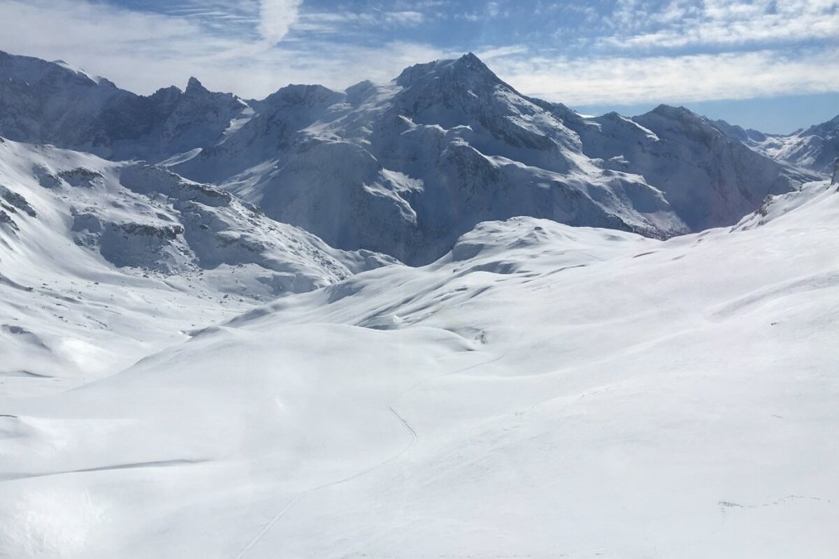 lots of snow in la plagne