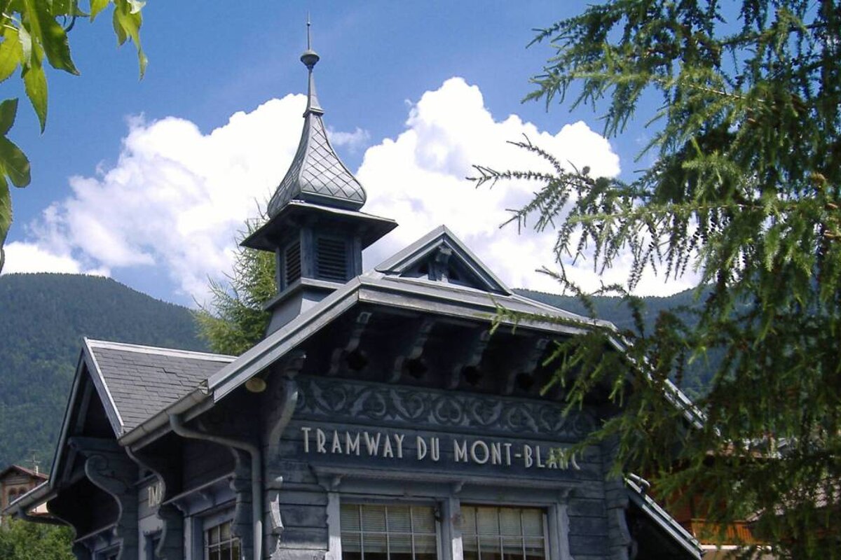 The ticket office for the Mont Blanc Tram