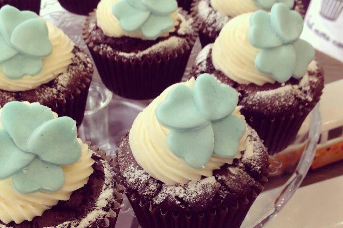 caupcakes in Choopy's coffee shop in Antibes