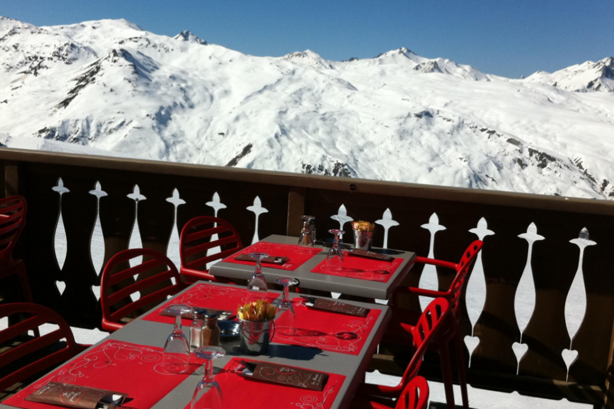 Le Grand Lac Restaurant, Les Menuires restaurant terrasse